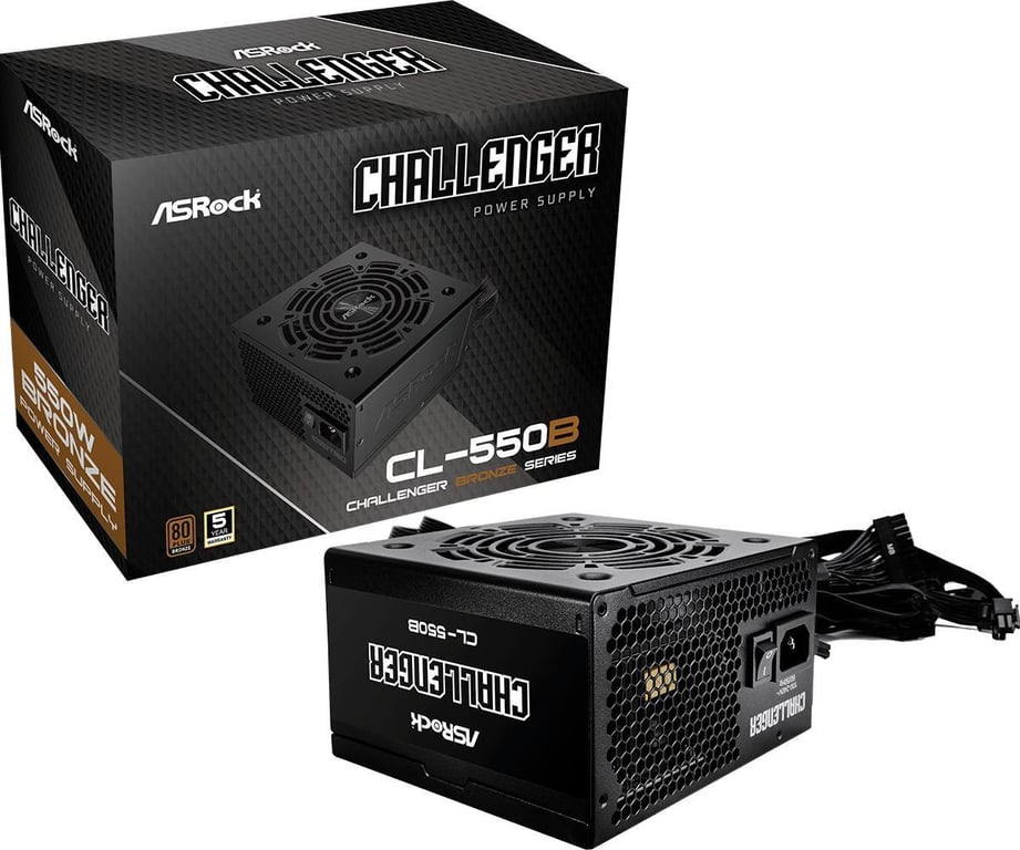 Asrock CL Challenger unité d'alimentation d'énergie 20+4 pin ATX ATX - vue 2