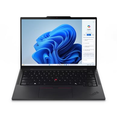 Lenovo ThinkPad T14s Gen 5 Intel Core Ultra 7 155U Ordinateur portable 35,6 cm (14'') WUXGA 16 Go LPDDR5x-SDRAM 512 Go SSD Wi-Fi 6E (802.11ax) Windows 11 Pro Français Noir