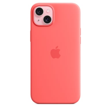 Funda de silicona con MagSafe para iPhone 15 Plus Guava