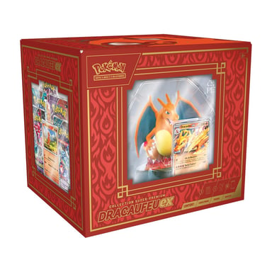 Coffret de Collection Dracaufeu EX - Figurine et Boosters Pokémon