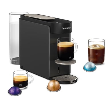 Machine à café De'Longhi ENV200.GY Vertuo Up, 3 secondes de préchauffage, 1,4 L, connectée, gris anthracite