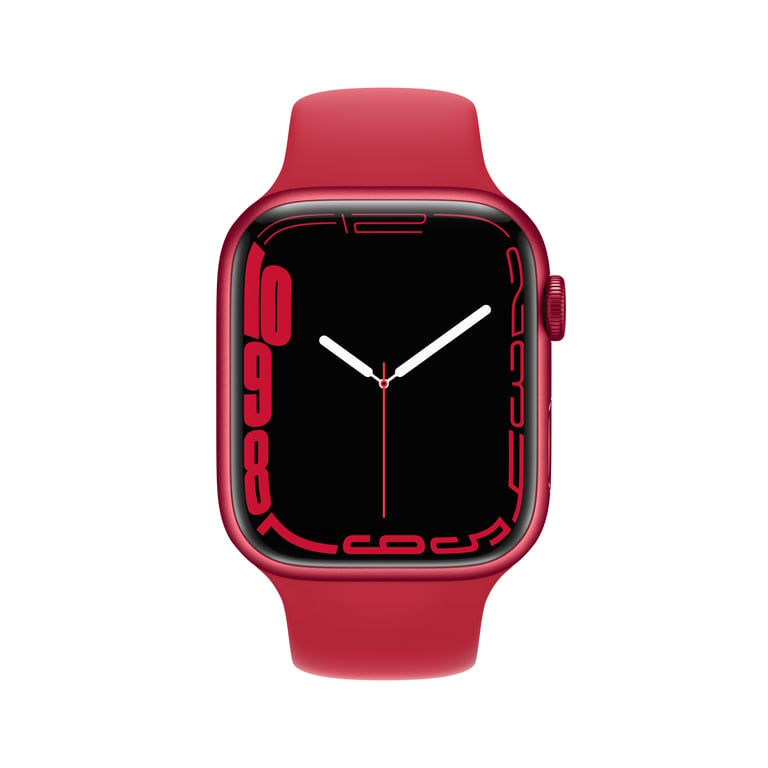 Watch Series 7 (GPS) 45 mm Caja de aluminio (Producto) Rojo, Pulsera deportiva (Producto) Rojo
