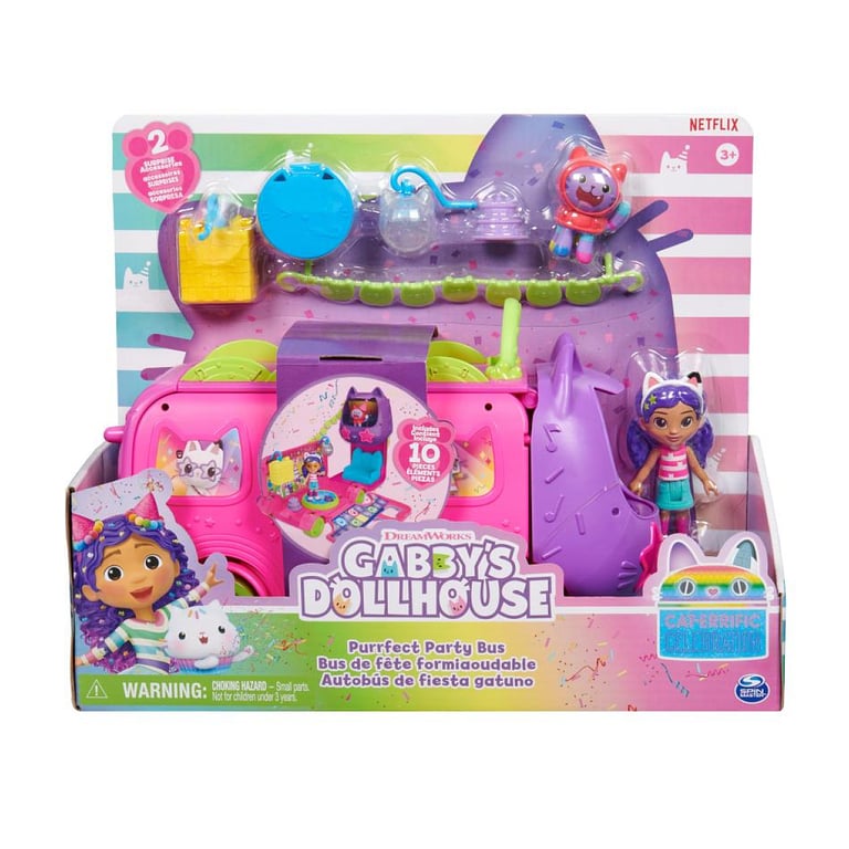 Bus Disco Transformable avec Gabby et Ses Amis - Aventure Magique - Neuf