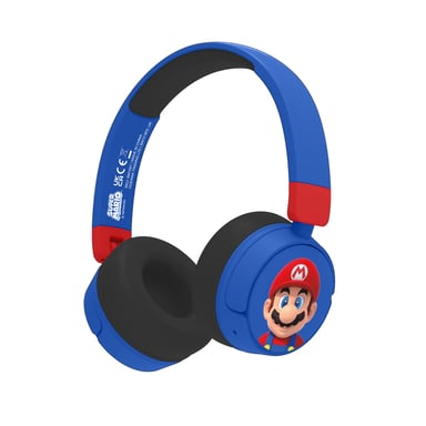 OTL Technologies Super Mario SM1001 écouteur/casque Avec fil &sans fil Arceau Jouer USB Type-C Bluetooth Bleu, Rouge