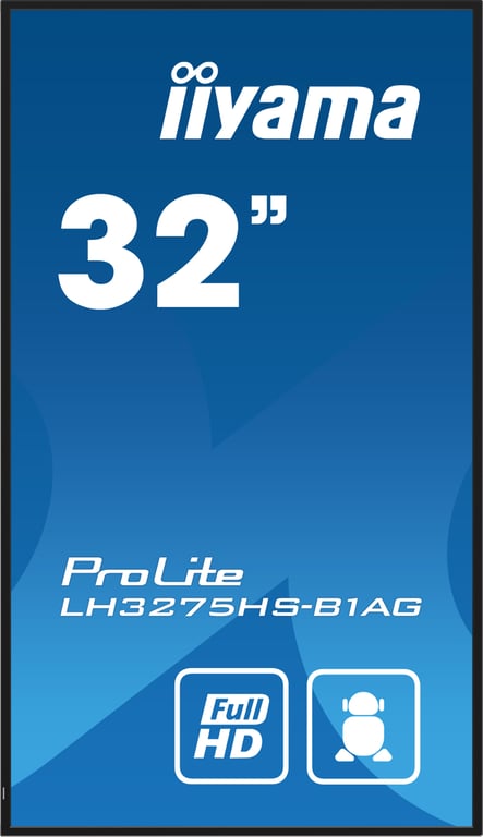 iiyama ProLite LH3275HS B1AG Classe de diagonale 32 31.5 visualisable écran LCD rétro éclairé par LED signalisation numérique avec lecteur multimédia SoC intégré Android 1920... - vue 6