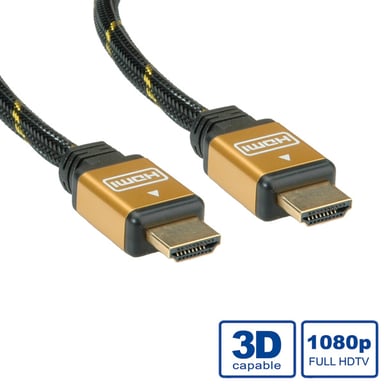 ROLINE GOLD HDMI High Speed Cable + Ethernet, M/M 7.5 m cable HDMI