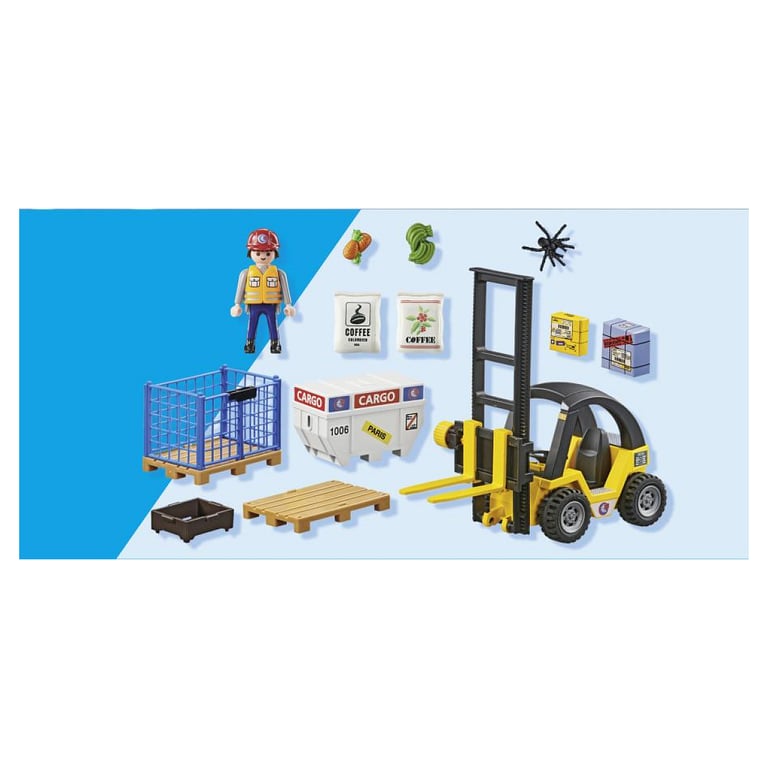 Playmobil My Life 71528 Chariot Élévateur Avec Matériel Promo Pack - vue 4