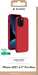 Coque iPhone 13 Pro Max Silicone SoftTouch Rouge Bigben
