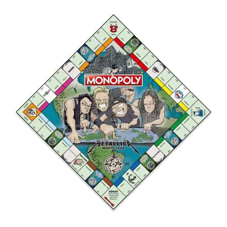 Jeu de société WINNING MOVES Monopoly Metallica Accompagnez le groupe en tournée mondiale - vue 5