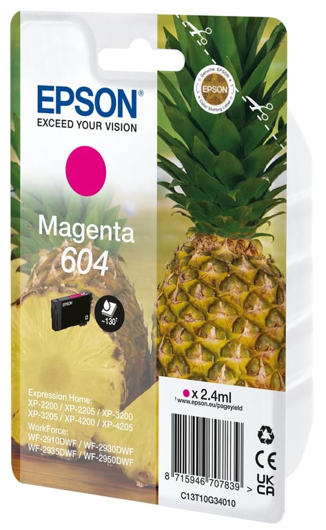T10G34020 INK MAGENTA 604 STD BL. - Neuf