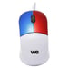 WeKids Souris Pour Enfant Filaire Optique Haute Précision 3 Boutons 1800 Souris Ergonomique pour Windows 7/8/10/X, Vista/Linux/Mac Ordinateur Portable/Bureau Câble 1.5M - Blanc