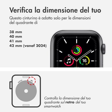 Bracelet Boucle unique en Silicone pour Apple Watch | 38/40/41/42 mm - Taille 8 - Deep Navy