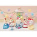 Figurines miniatures - 5646 - La fille Chat bicolore et son goûter d'anniversaire