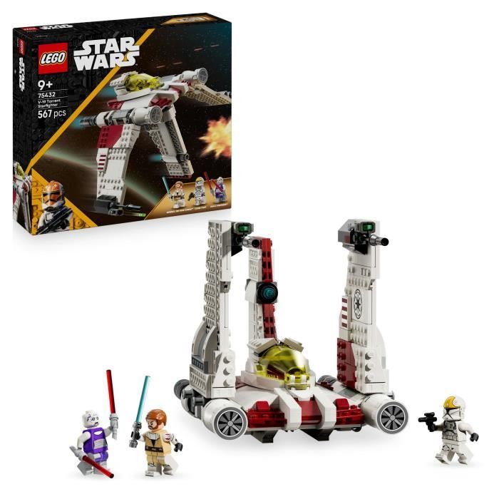 LEGO Star Wars 75432 The Clone Wars Chasseur V 19 Torrent Jeu de Construction dès - vue 3