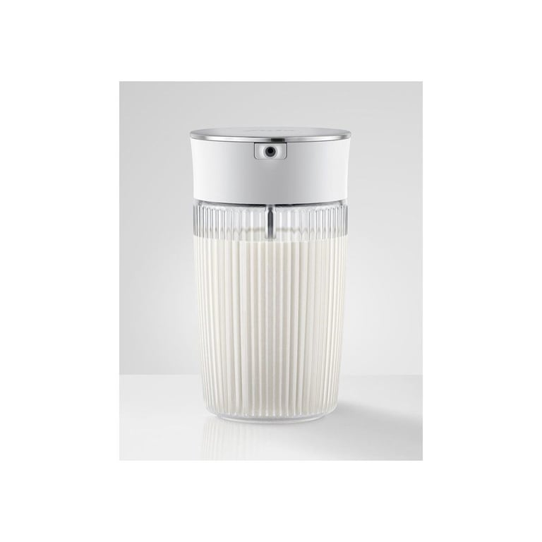 Carafe à lait JURA 24313 0 5 verre strié couvercle inox pivotant 2 adaptateurs silicone Neuf - vue 3
