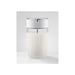 Carafe à lait JURA 24313 0,5 L verre strié couvercle inox pivotant 2 adaptateurs silicone Blanc