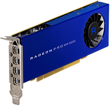 AMD  RADEON PRO WX 4100 4 Go GDDR5 - Neuf