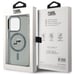 Funda Karl Lagerfeld para iPhone 15 Pro Max 6.7'' carcasa rígida negra IML Metal Karl&Choupette Head MagSafe