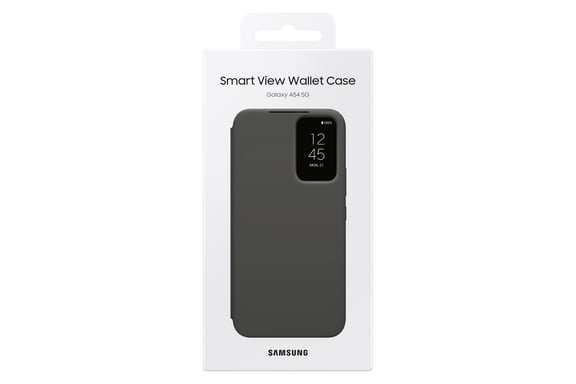 Samsung EF-ZA546 coque de protection pour téléphones portables 16,3 cm (6.4'') Étui avec portefeuille Noir Samsung Galaxy A54