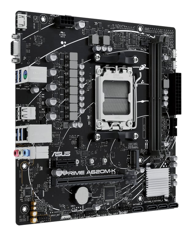 ASUS PRIME A620M K AMD A620 Emplacement AM5 micro ATX Neuf - vue 3