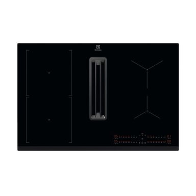 Electrolux Table de cuisson aspirante induction 78cm 4 feux 7350w noir - KCC83443