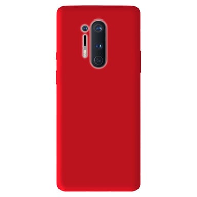 Coque silicone unie Mat Rouge compatible OnePlus 8 Pro