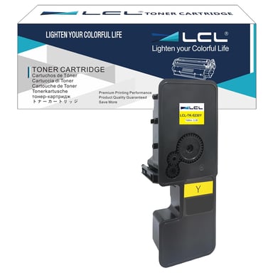 TK-5230 TK5230 Jaune Cartouche de Toner Compatible pour TK-5230 TK-5230Y TK5230Y Compatible pour Ecosys P5021 P5021cdn P5021cdw M5521 M5521cdn M5521cdw (1-Pack)