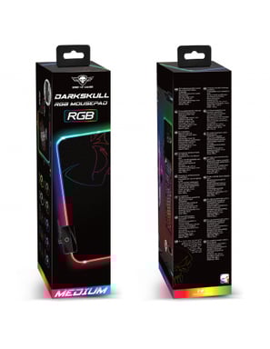 Spirit of Gamer Darkskull Tapis de souris de jeu Noir, Multicolore