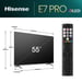Hisense 55E7NQ PRO 139,7 cm (55'') 4K Ultra HD Smart TV Wifi Gris 400 cd / m²