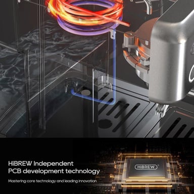 H10A Silver - Cafetera espresso semiautomática con temperatura regulable 20 bar