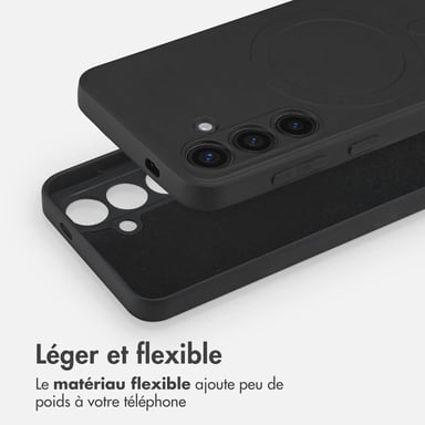 imoshion Coque Couleur avec MagSafe pour Samsung Galaxy S24 - Noir