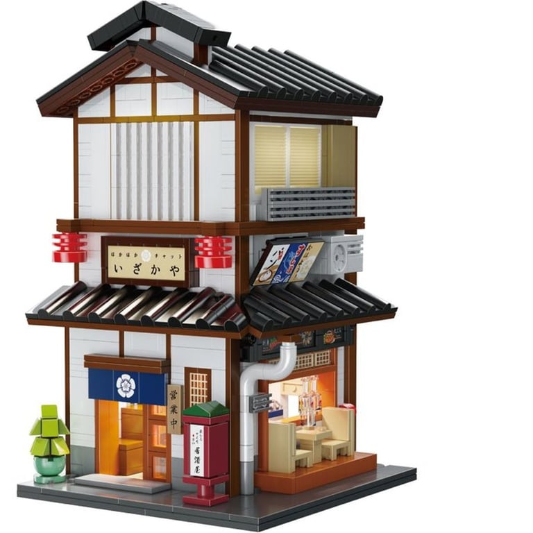 Jeu de construction CADA Bistrot Izakaya japonais 1195 pièces avec LED Brique multicolore - Neuf