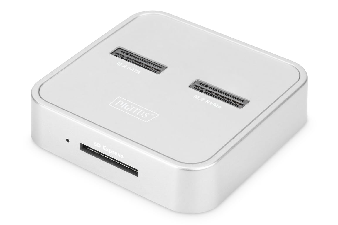Digitus Station d'accueil avec baies .2 pour SSD NVMe + SATA et lecteur de carte SD Express USB C™ Neuf