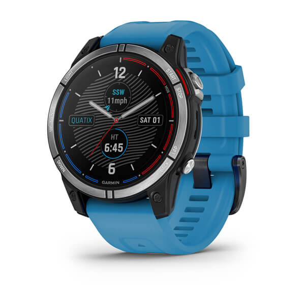 Garmin quatix 7 3,3 cm (1.3 ) MIP 47 mm Numérique 260 x 260 pixels Écran tactile Bleu Wifi GPS (satellite) - Neuf