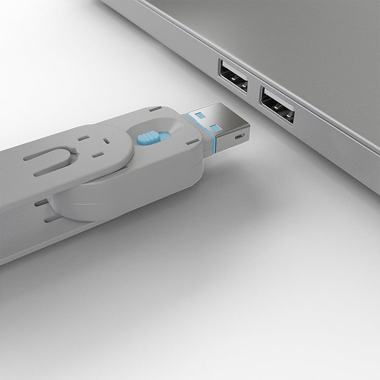 Clé USB et 4 bloqueurs de ports USB Neuf - vue 3