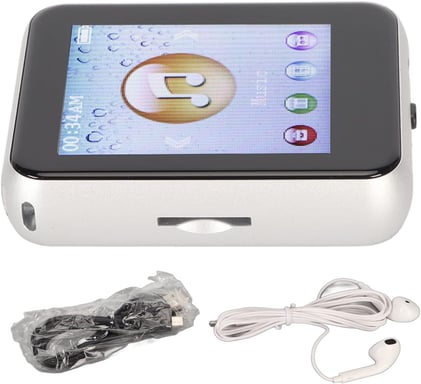 Lecteur MP3 Bluetooth 5.0 avec écran Tactile de 1,8 Pouces argent