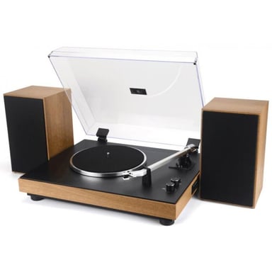 New Majestic TT 54 Tocadiscos de correa Negro, Madera