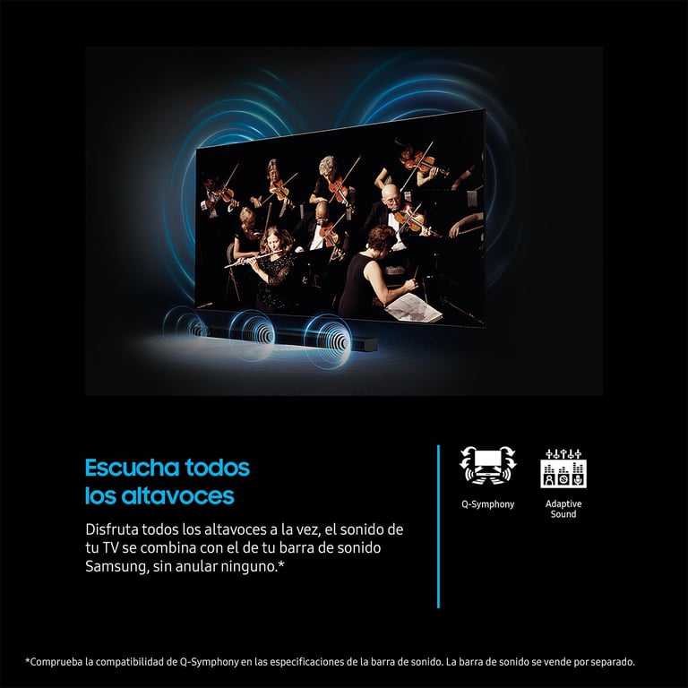 SAMSUNG TV 50 Pouces Crystal UHD U8075F 4K Smart TV Couleurs Incroyables avec Crystal Processor 4K Écoutez Tous Les Haut parleurs avec Q Symphony Données protégées par Knox Security et Gaming Hub - vue 2