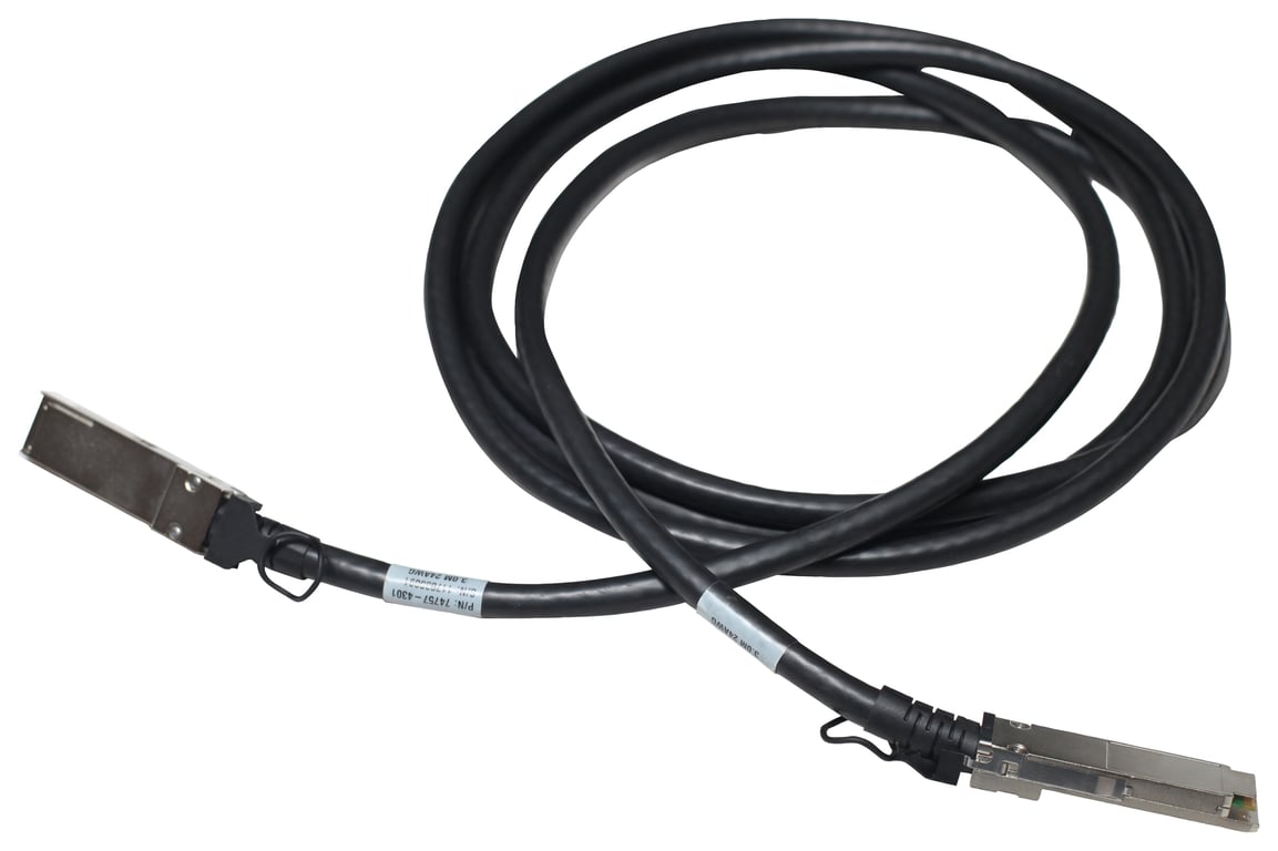 HPE X142 Câble d'attache directe 40GBase QSFP+ pour QSFP+ 3 pour HPE Aruba 24 8325 32C 8325 48Y8C CX 10000 8360 12C V2 8360 16Y2C V2 - vue 1