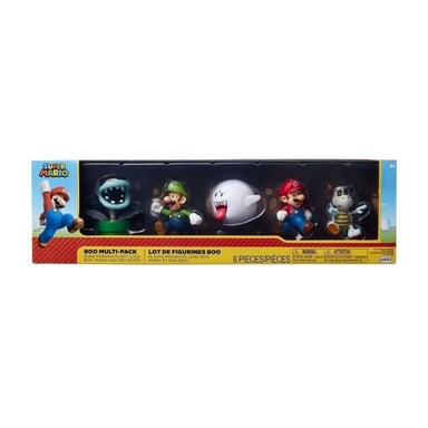 Confezione da 5 figurine - JAKKS PACIFIC - Super Mario Bros : Mario Boo! 10 cm