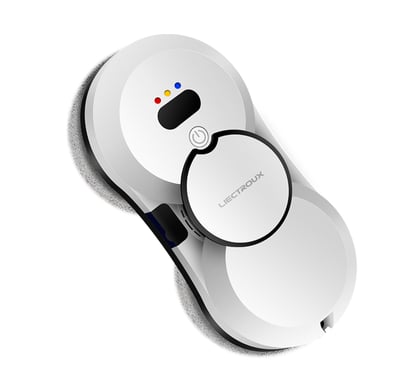 Robot de nettoyage de vitres LIECTROUX HCR-10, aspiration de 80 W avec 5600 Pa, batterie de 500 mAh, modes de nettoyage multiples, télécommande.