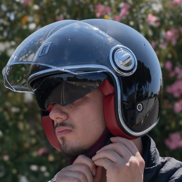 Casque Jet Heritage NOX Noir, taille S - Neuf