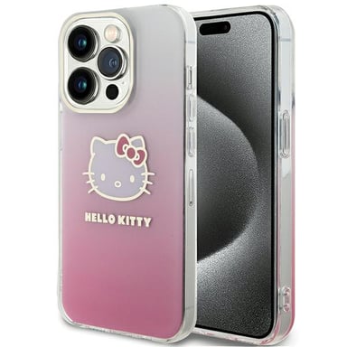 Étui Hello Kitty Gradient Electropo pour iPhone 15 Pro, rose - Neuf