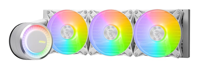 MSI MAG Coreliquid E360 White Placa base, Procesador Kit de refrigeración líquida 12 cm Blanco