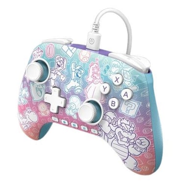 Controller con cavo Nintendo Switch 2 PowerA Advantage - Regno dei Funghi