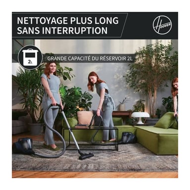 Aspirateur traineau sans sac - HOOVER - HP110HM - 700 W - 78 dBA - 2 L - Bleu