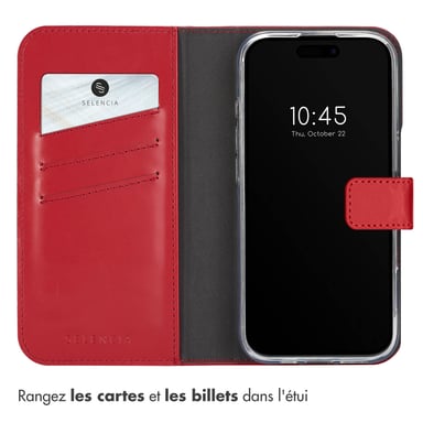 Selencia SH00076008 coque de protection pour téléphones portables Rouge Apple Apple iPhone 16 Pro
