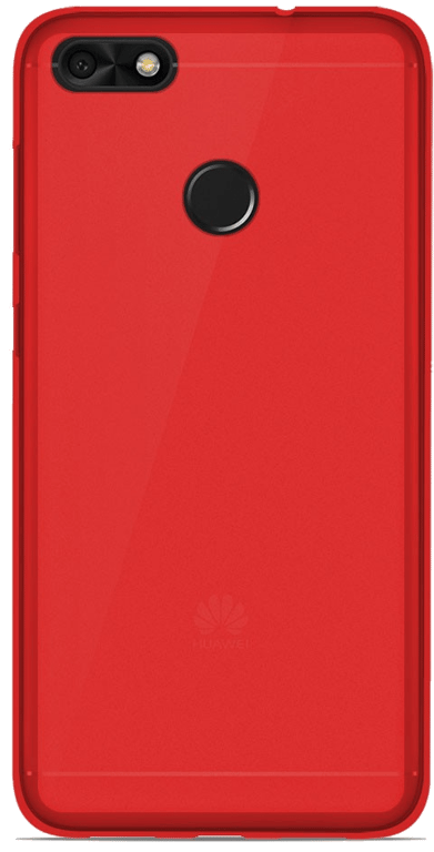 Coque silicone unie compatible Givré Rouge Huawei Y6 Pro 2017