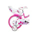 Vélo pour fille rose et blanc 14'' FLAPPY Dino Bikes