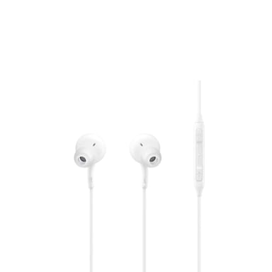 Lot de 10 Ecouteurs intra auriculaires filaires, micro intégré, Son AKG, USB type C Blanc